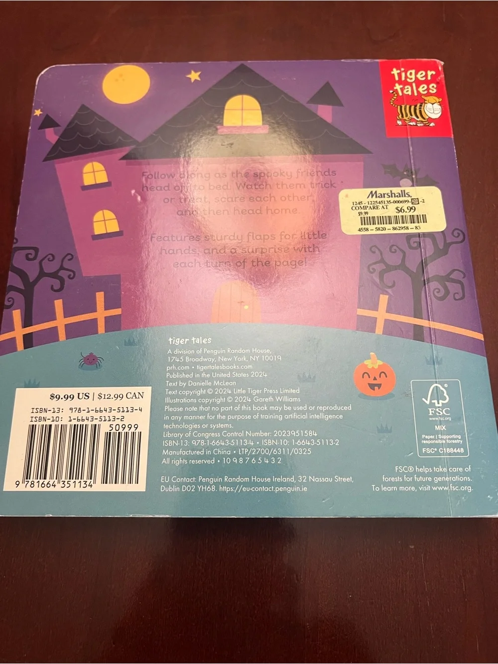Night Night Spooky Friends Lift-the-Flap Board Book - Purple